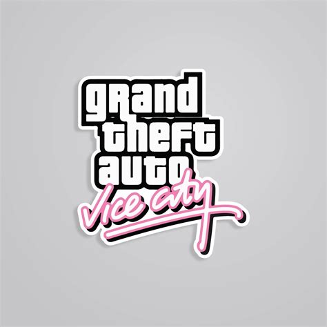Vice City Gaming Stickers - Nostalgia Collection