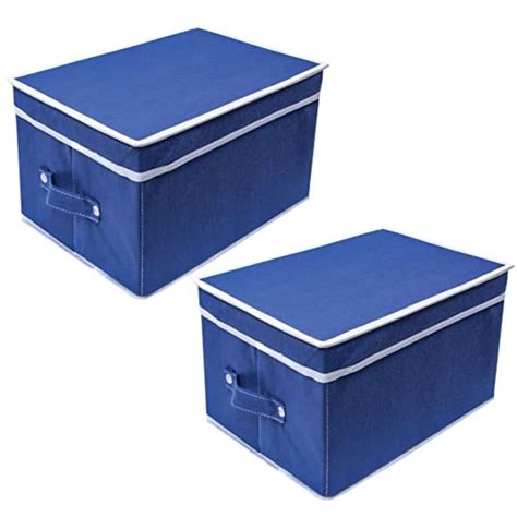 M Teaser Solid Non-Woven Rectangular Foldable Fabric Organizer Storage ...