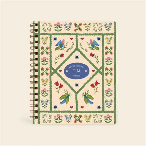 Quilted Daydreams | Spiral Recipe Journal | Papier US