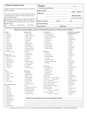 Fillable Online Intake Form.indd - Spine-Health Fax Email Print - pdfFiller