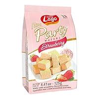 Lago Mini Party Wafers Strawberry Cream : Amazon.in: Grocery & Gourmet ...