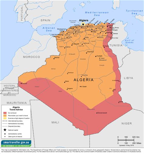 Algeria map italy