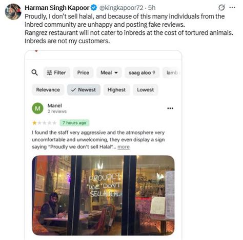 No-halal stance, fake reviews behind UK eatery closure? Indian owner's ...