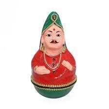 Buy Traditional Indian Dancing Dolls Thanjavur Famous Doll Set of One ...