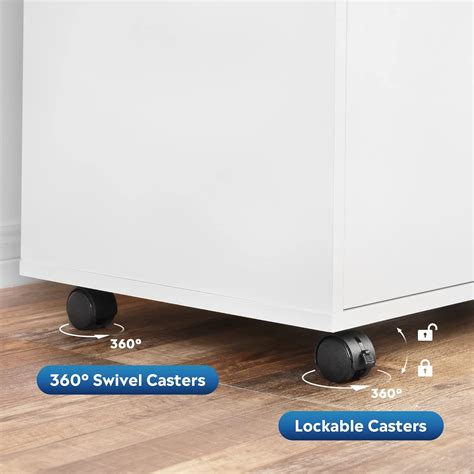 Buy DEVAISE 3-Drawer Wood File Cabinet with Lock, Mobile Lateral Filing ...