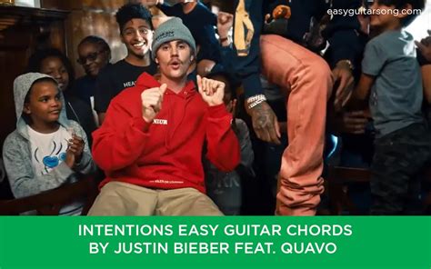 Intentions Easy Guitar chords by Justin Bieber feat. Quavo ...