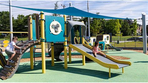 Jennie Dean Park - Colorful Playground Towers