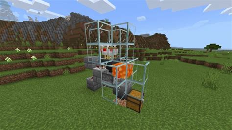 Image result for Minecraft Automatic Cooked Chicken Farm