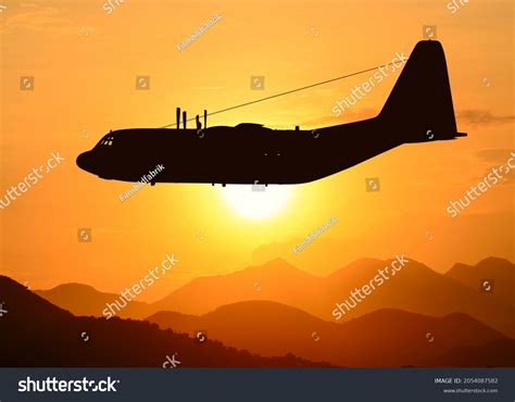 19 C130 Silhouette Images, Stock Photos & Vectors | Shutterstock