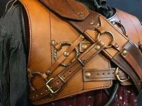 Medieval Leather Chest Armor Viking LARP Breastplate Brown Celtic Armo ...