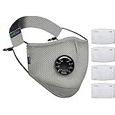 OxiClear N99 Anti Pollution Face Mask with 4 Activated Carbon Filters ...