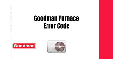 Image result for Goodman Error Code 6