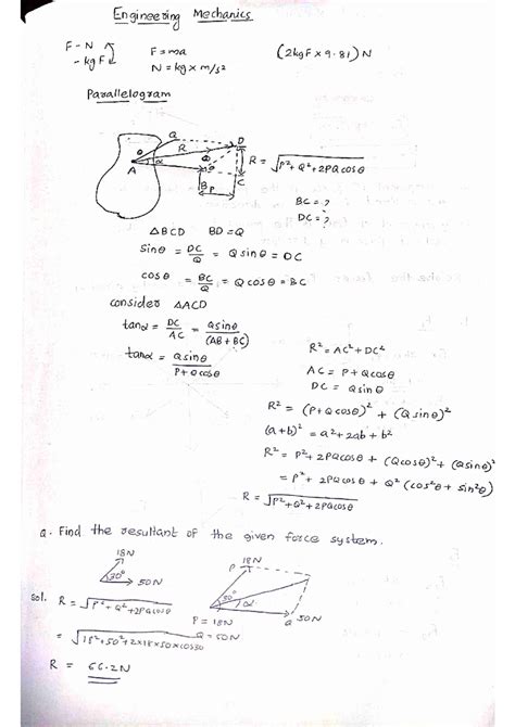 Engineering Mechanics-one - C C2801 Pages: 2 Page 1 of 2 Reg No ...