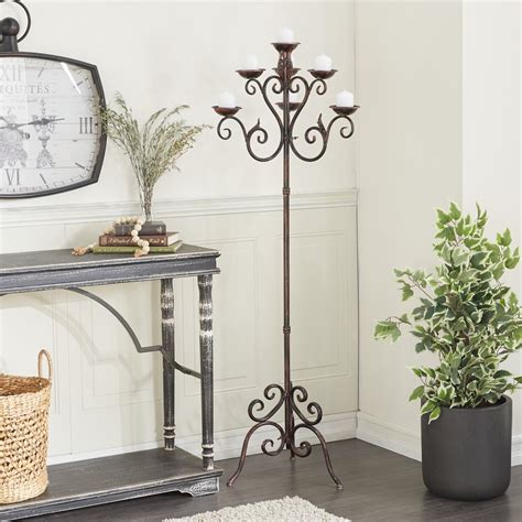 Wrought Iron Floor Candle Holders | Foter