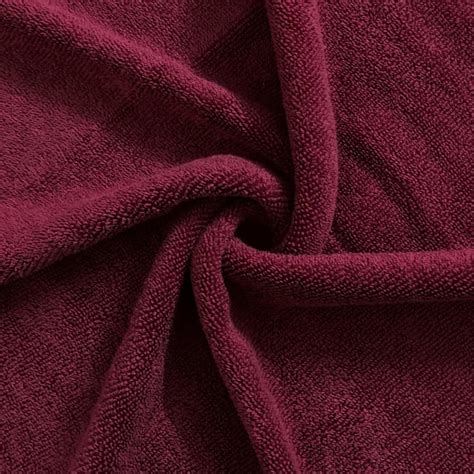 Buy SPACES Econova Red Textured Cotton Hand Towel - 40x60cm - Set of 2 ...