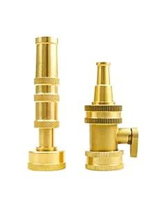 Garden High Pressure Hose Nozzle 4" Adjustable Twist Water Hose Nozzle ...