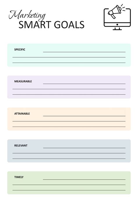 Free SMART Goals Templates and Worksheets - Highfile