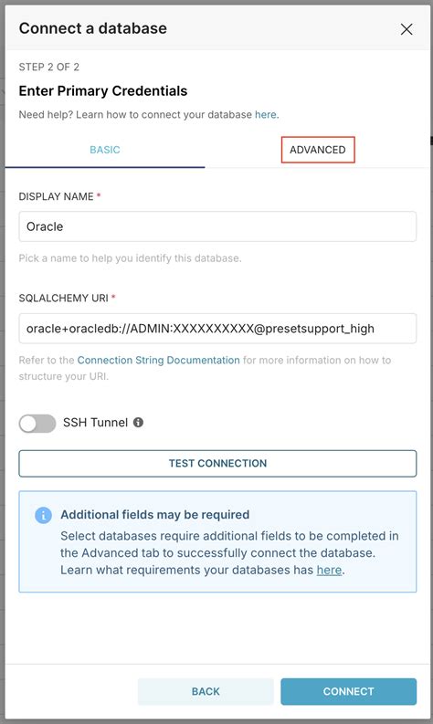 Oracle Basic Connection Database Entry 的图像结果