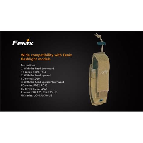 Fenix Tasmanian Holster for LED Flashlights - Pouch for LED Torch ...