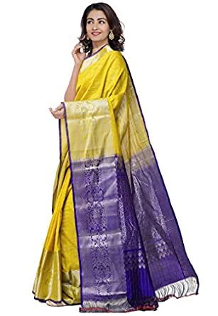 Buy UNNATI SILKS Women's Arani Kanjivaram Handloom Silk Cotton Saree ...