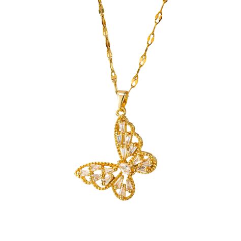 Butterfly pendant necklace – TISA
