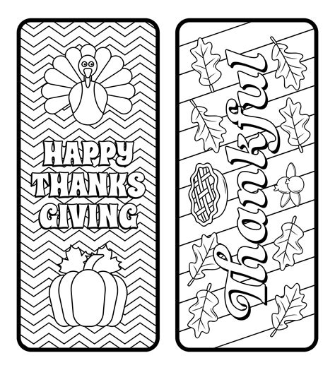 Thanksgiving Bookmarks Printable Free | Fanny Printable