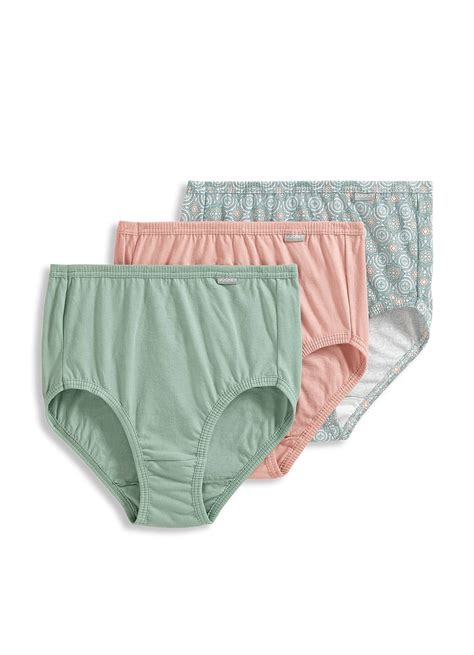 Jockey Womens Plus Size Elance Brief 3 Pack Underwear Briefs 100% ...