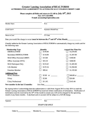 Fillable Online Please complete all fields and return to GLAR by July ...