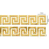 Buy Incredible Gifts India 3D Wall Decor Stickers - Square Mosaic (Gold ...