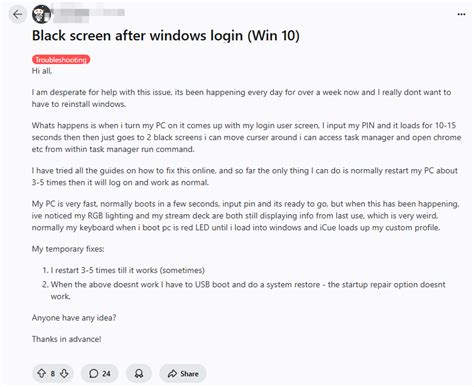 Image result for Black Screen PC Problem