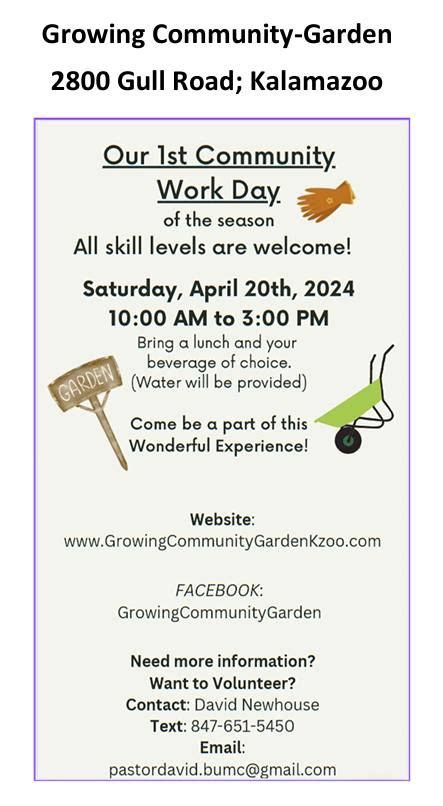 Spring garden prepping day - early plantings, 2800 Gull Rd, Kalamazoo ...