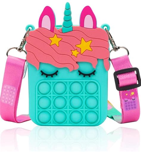 Toy Culture Unicorn Pop it Sling Bag for Girls/Best Gift for Girls ...