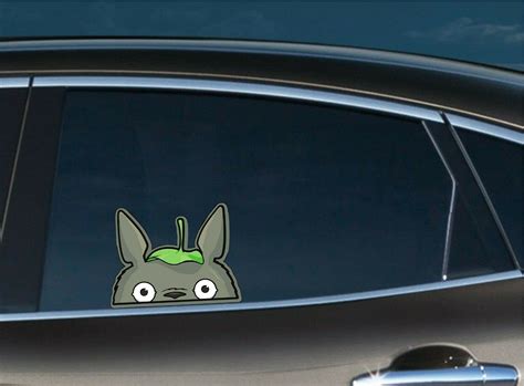 Buy Totoro Peeker Peeking Window Vinyl Decal Cute Anime Sticker My ...
