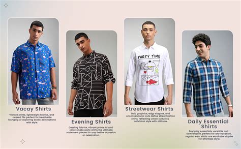 KETCH Slim Fit Printed Black/White Shirt : Amazon.in: Fashion