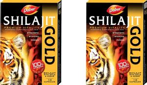 Dabur Shilajit Gold Capsule (2 Packs, 10 Each) Price in India - Buy ...