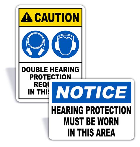 Image result for Hearing Protection Safety Signs