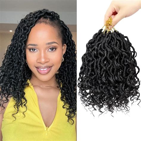 LIYATE Goddess Locs Crochet Hair 8 Inch 6 Packs Faux Locs India | Ubuy