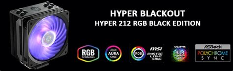 Cooler Master Hyper 212 RGB Black Edition CPU Cooler (RR-212S-20PC-R1 ...