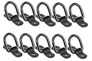 Unifizz 10pcs D Rings Anchor Lashing Ring Tow Hook Black Tie Down ...