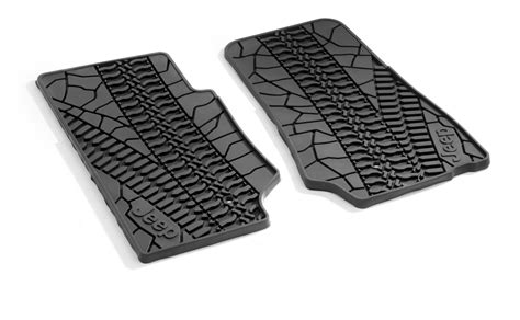 Genuine Jeep Rubber Floor Mats For Car Rhd (Black)-K82213885 ...