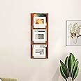 BLUEWUD Charlie Engineered Wood Wall Mount Magazine Holder Rack Cum ...