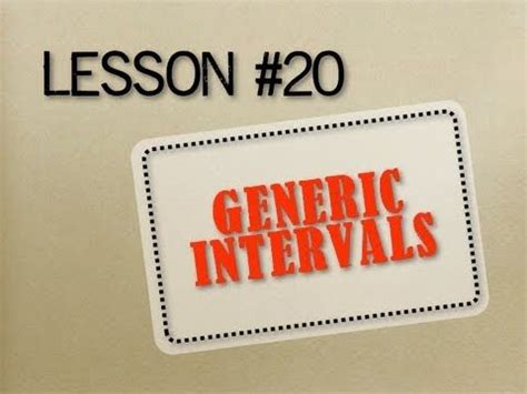 Image result for Generic Intervals