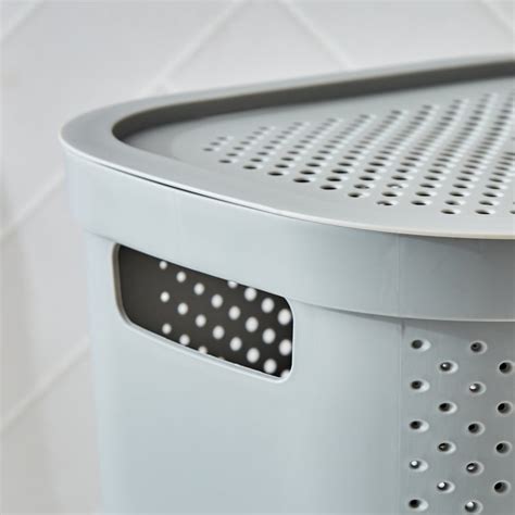 Buy Wilton Infinity Polypropylene Laundry Hamper with Lid - 58L from ...