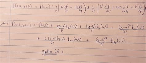 Among the following which is the correct expression for taylor's ...