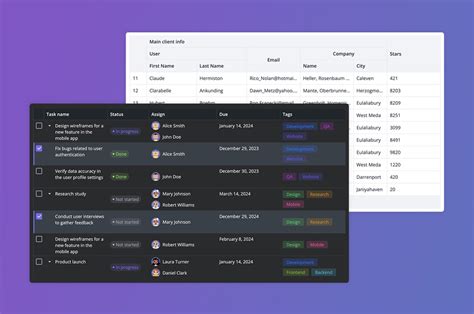 DataGrid Example 的图像结果