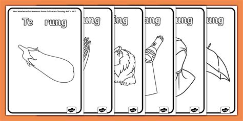 Aktiviti Menyebut Dan Mewarna Poster - Suku Kata Tertutup KVK VKK