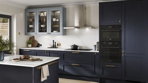 Image result for Howdens Blue Kitchen Units
