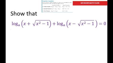 Image result for Log Math Identities