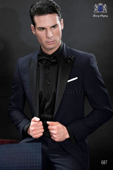 Wedding black suit with blue tie 60 photos - Astyledwedding.com