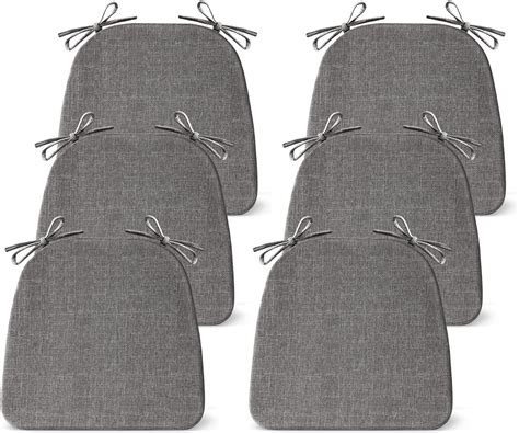 Amazon.com: IASEAHK Chair Cushions for Dining Chairs Set of 6, Non Slip ...